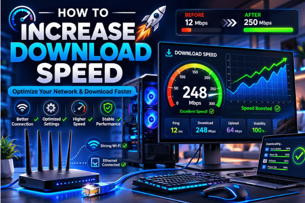 How To Increase Download Speed:The Ultimate Guide