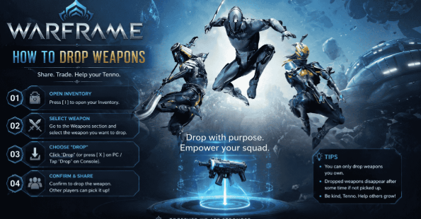 How to Drop Weapons in Warframe